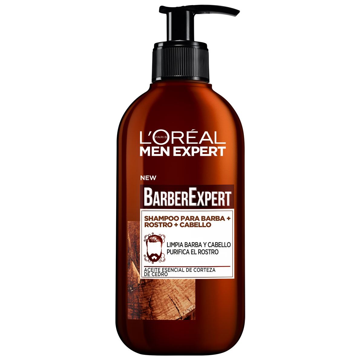 L'ORÉAL PARIS MEN EXPERT BARBER CLUB shampooing barbe-visage-cheveux 200 ml