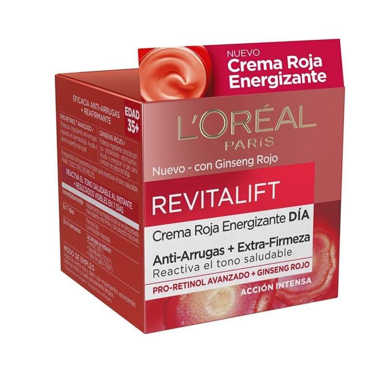 L'ORÉAL PARIS REVITALIFT GINSENG ROSSO crema giorno energizzante 50 ml