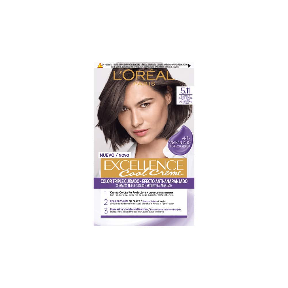 L'ORÉAL PARIS EXCELLENCE COOL coloration #5.11-châtain clair cendré intense 192 ml