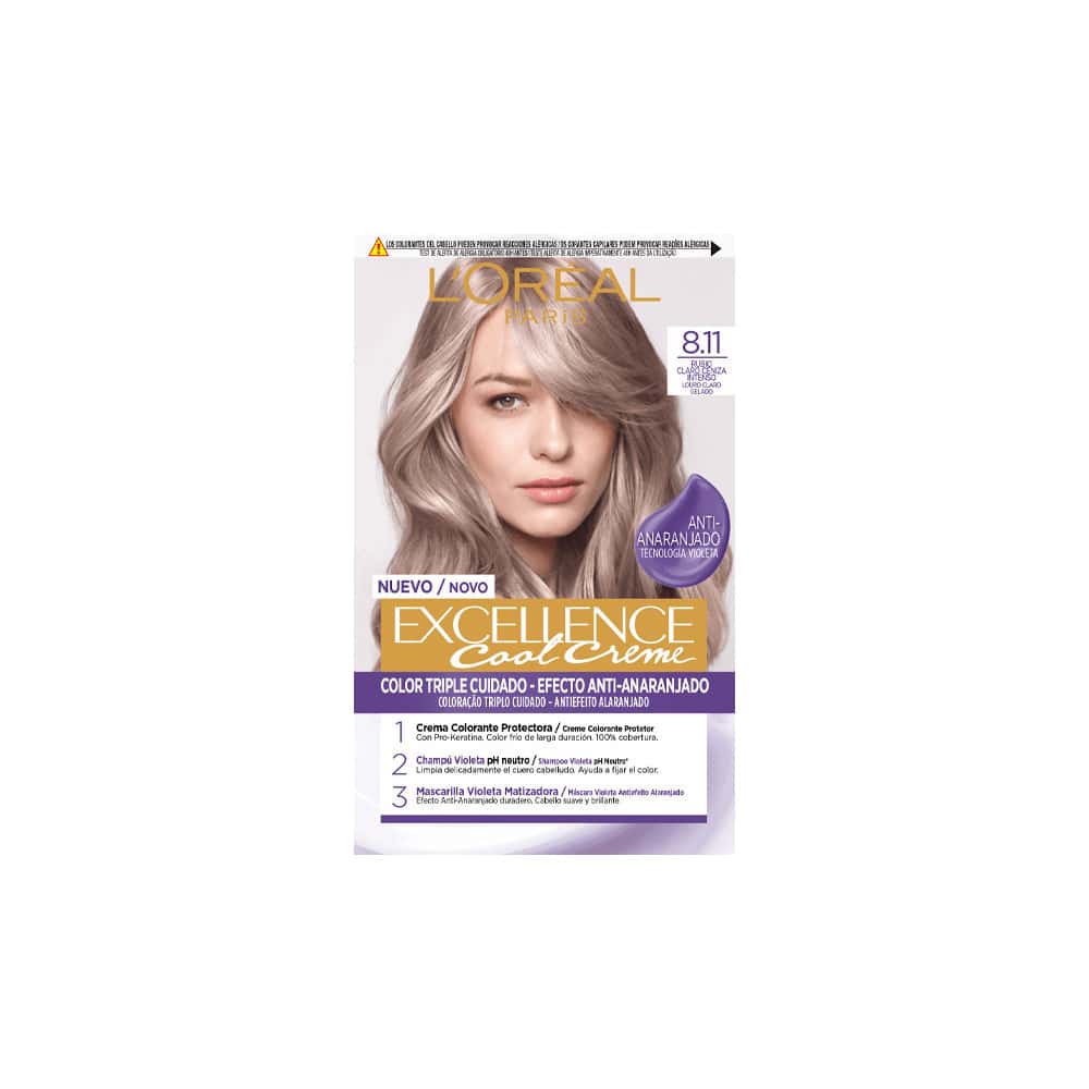 L'ORÉAL PARIS EXCELLENCE COOL dye #8.11-light ash blonde 192 ml