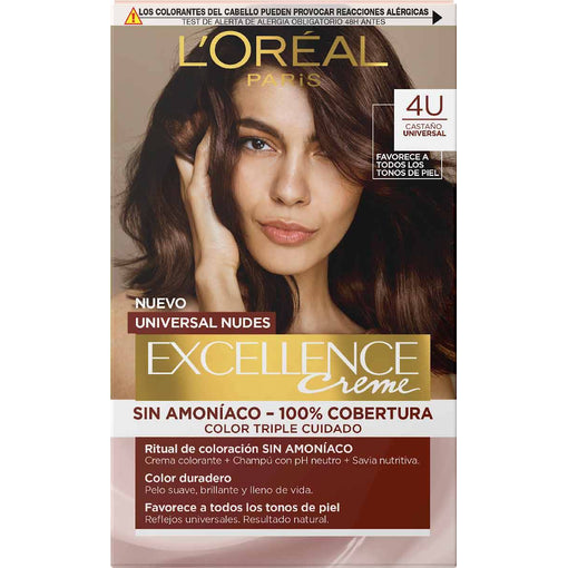 L'ORÉAL PARIS EXCELLENCE NUDES coloration #4u-brun 5 u