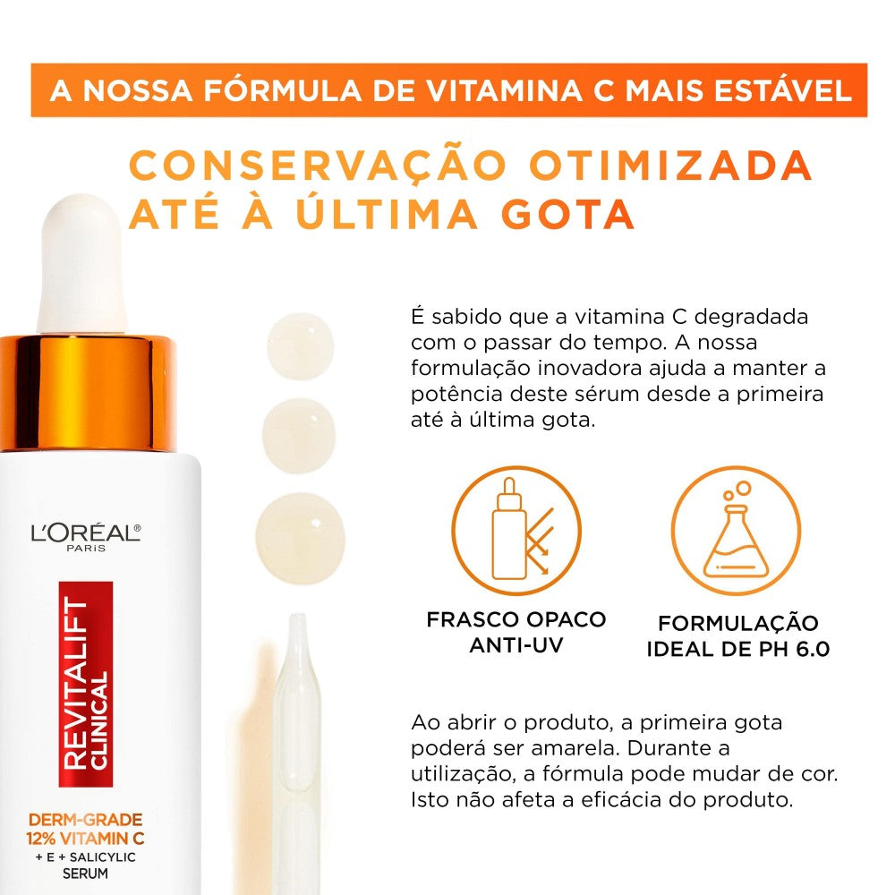 L'ORÉAL PARIS REVITALIFT CLINICAL derm-grade 12% vitamin C serum 30 ml