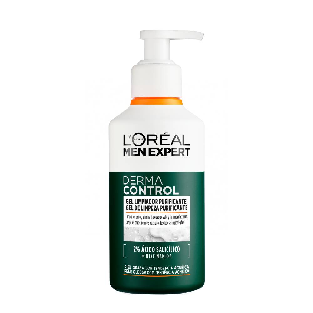 L'ORÉAL PARIS MEN EXPERT DERMA CONTROL gel detergente purificante 260 ml