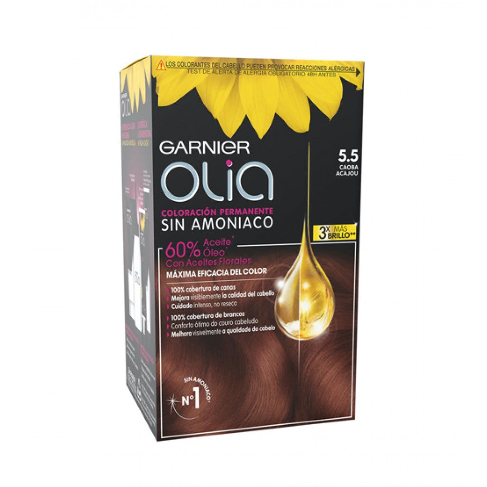 GARNIER OLIA colorazione permanente senza ammoniaca #5.5-mogano 1 pz