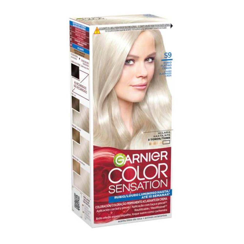 GARNIER COLOR SENSATION #S9-biondo platino cenere 120 gr