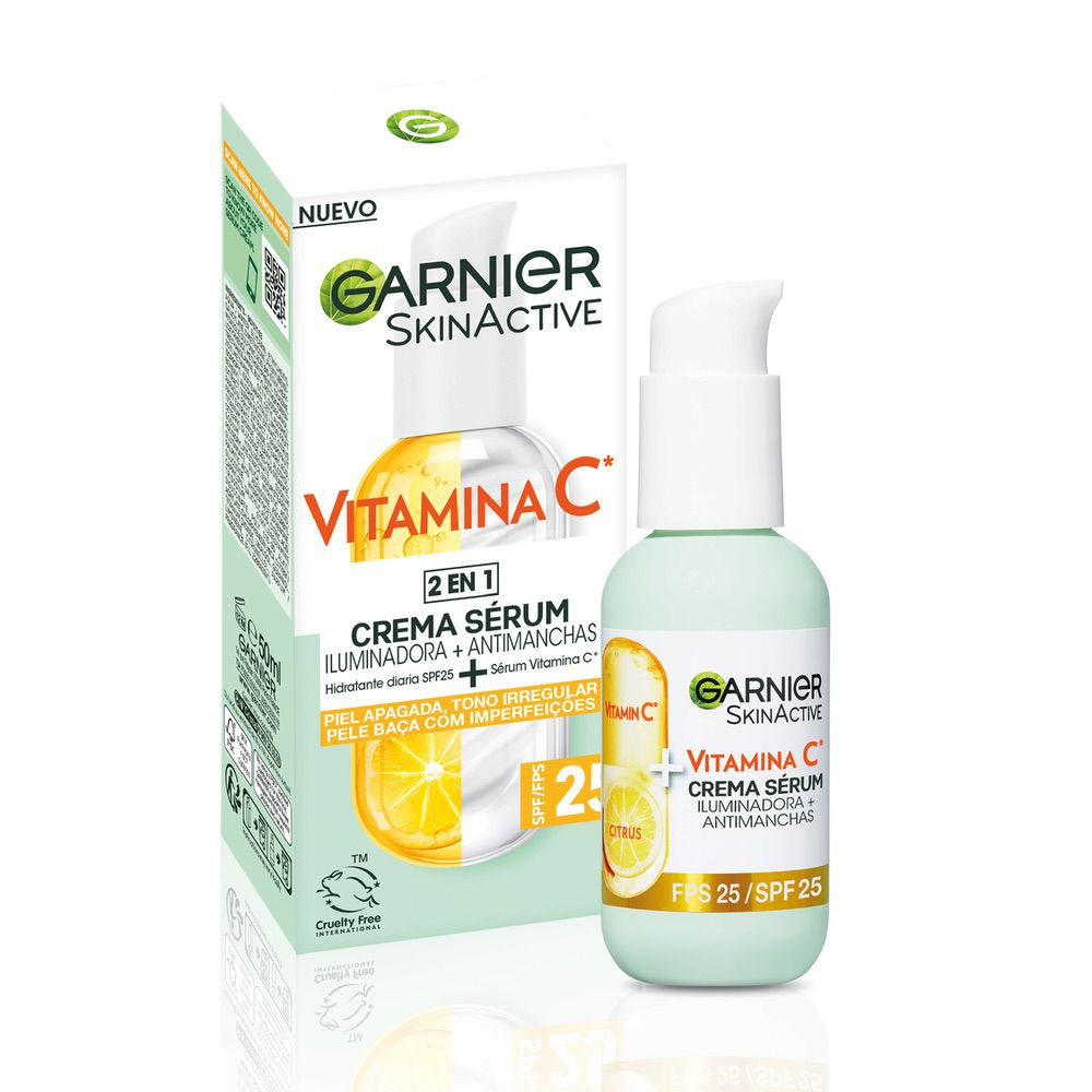 GARNIER VITAMINA C crema siero illuminante + anti-macchie 2in1 SPF25 50 ml