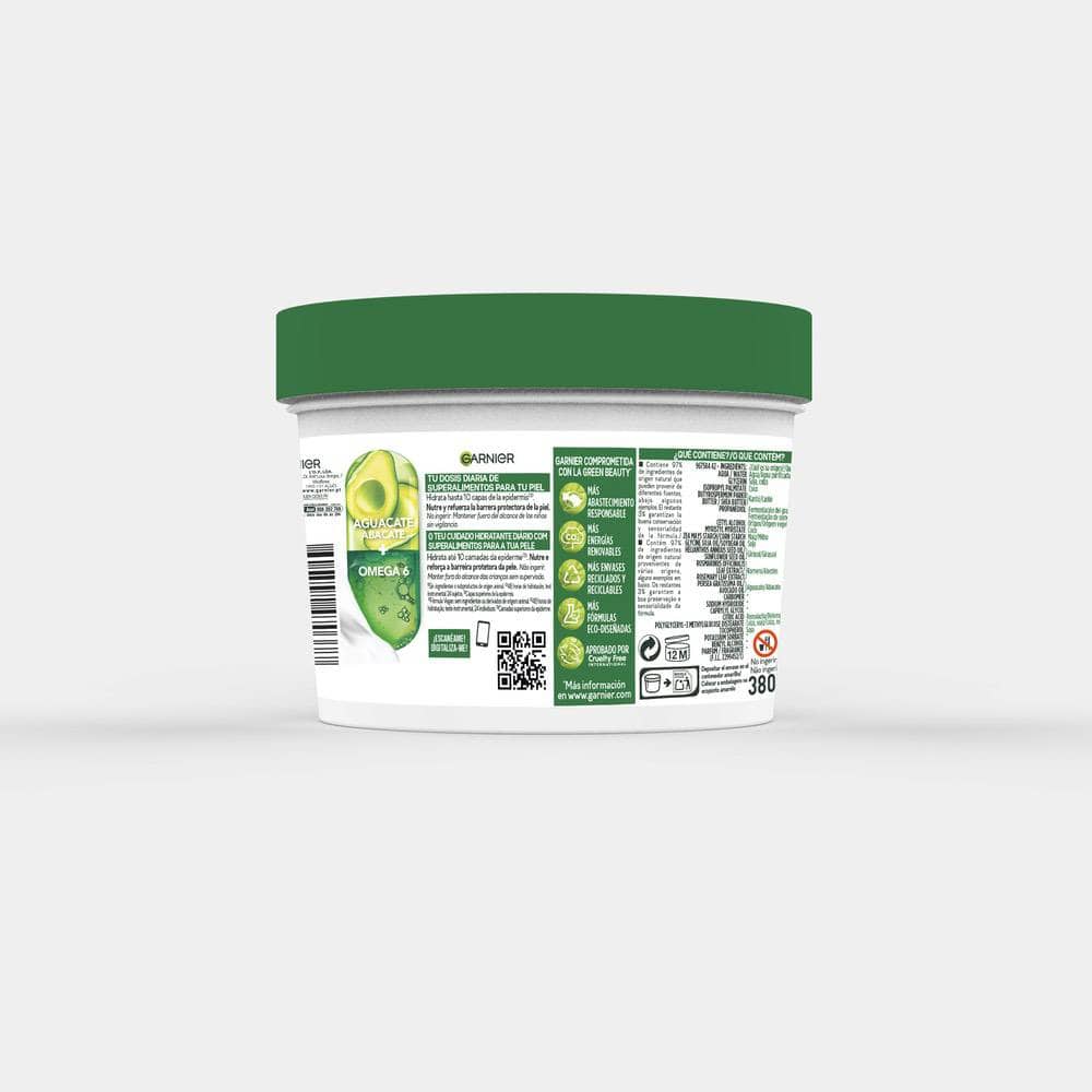 GARNIER BODY SUPERFOOD AVOCAT crème corporelle nourrissante peaux sèches à très sèches 380 ml