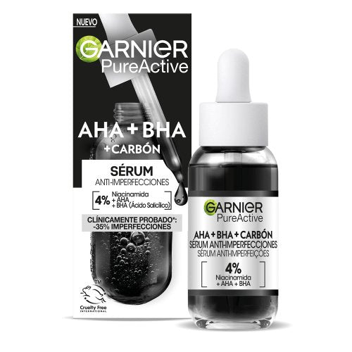 GARNIER PURE ACTIVE AHA + BHA + CARBONE siero anti-imperfezioni 30 ml