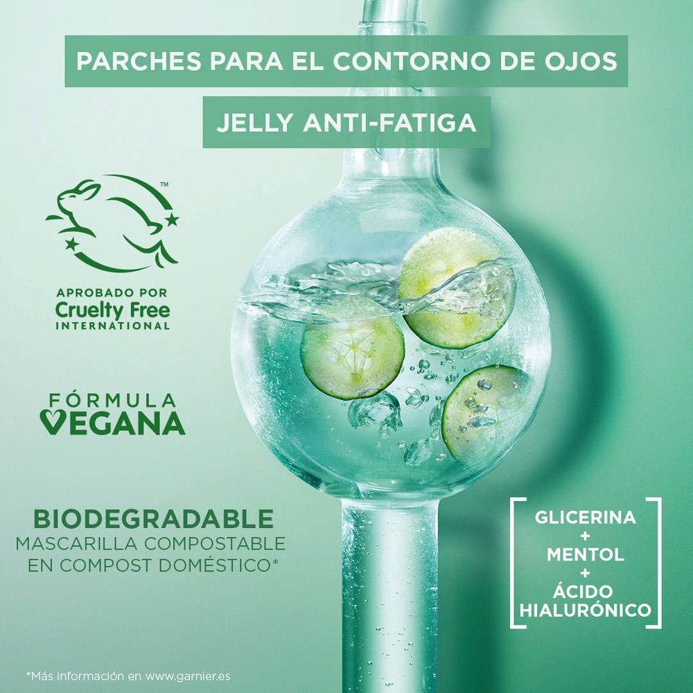 GARNIER SKINACTIVE Masque Anti-fatigue Yeux Effet Glaçon Hyaluronic CryoJelly 5g
