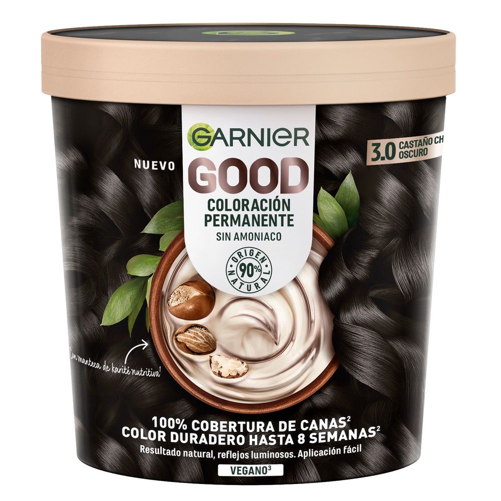 GARNIER GOOD coloration permanente #3.0 brun foncé 217 ml