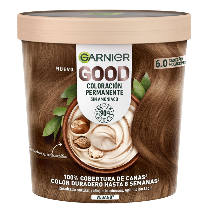 GARNIER GOOD colorazione permanente #6.0 castano mocaccino 217 ml