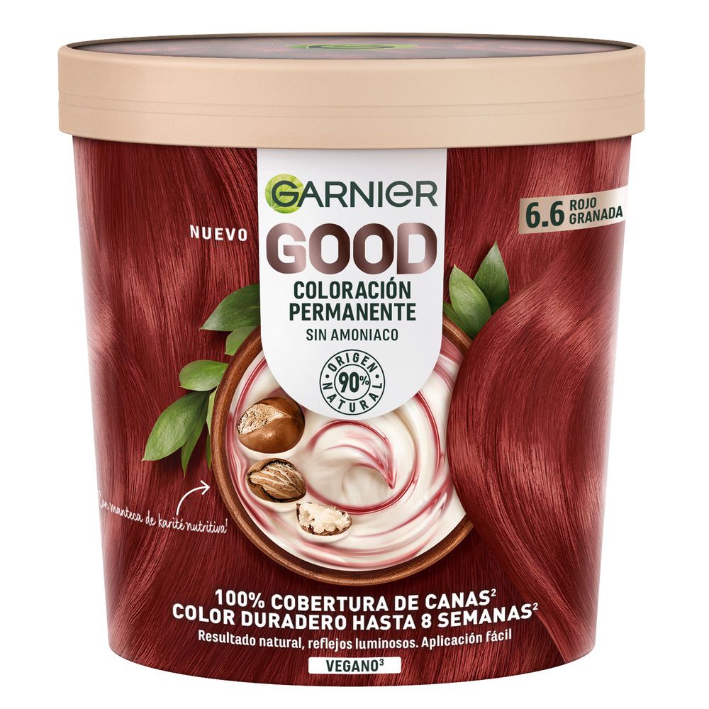 GARNIER GOOD coloration permanente #6.6 grenade rouge 217 ml
