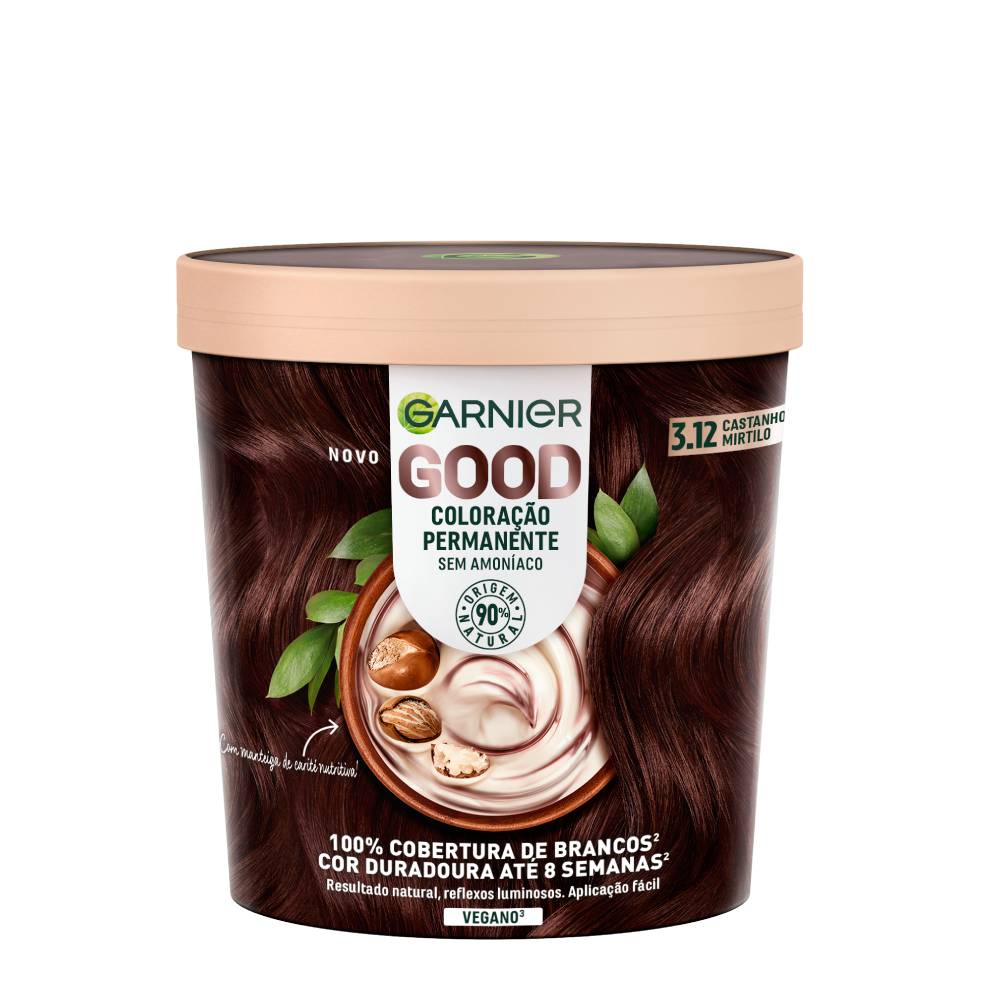 GARNIER GOOD coloration permanente #3.12 brun myrtille 217 ml