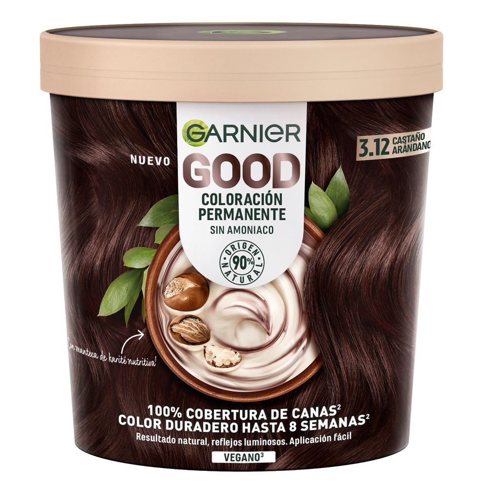GARNIER GOOD coloration permanente #3.12 brun myrtille 217 ml