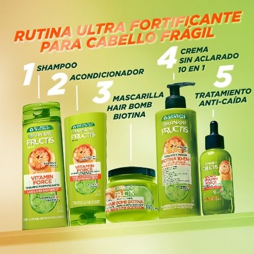 GARNIER FRUCTIS VITAMIN C FORCE & BIOTINA maschera capelli bomba 320 ml