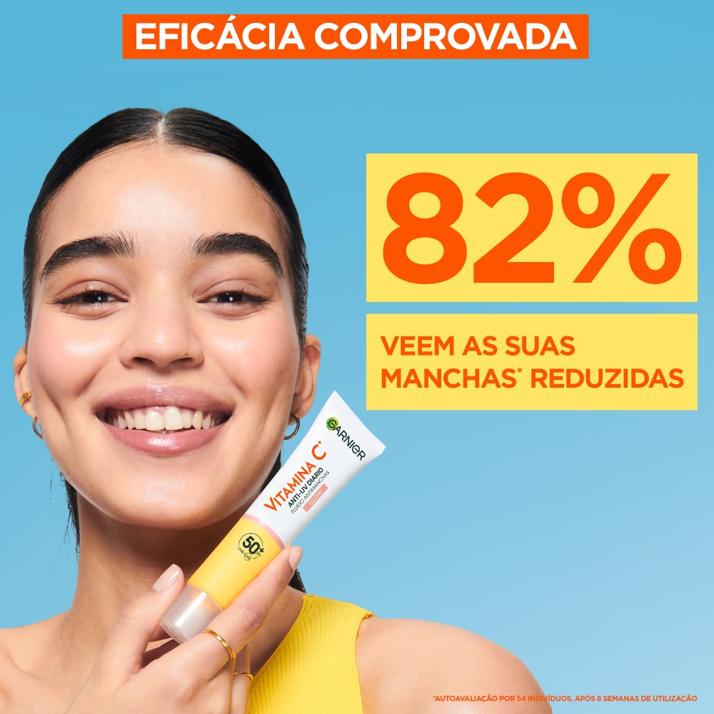GARNIER VITAMIN C anti-spot fluid SPF50+ #glow 40 ml