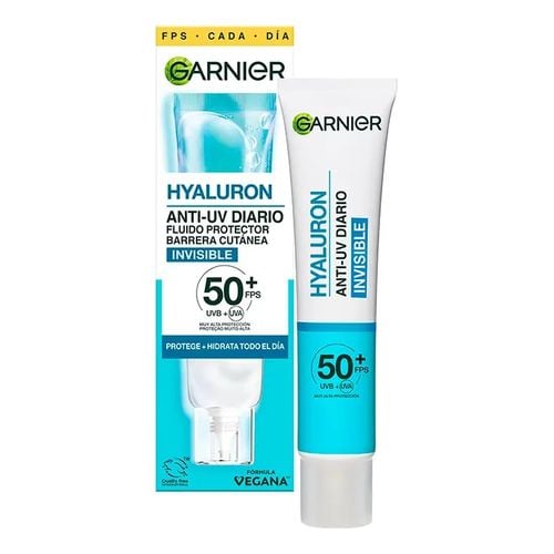 GARNIER HYALURON ANTI-UV fluido protettivo invisibile barriera cutanea SPF50+ 40 ml