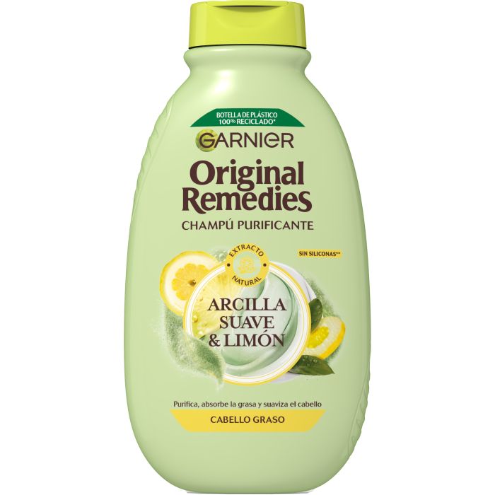 GARNIER RIMEDI NATURALI shampoo argilla delicata e limone 400 ml