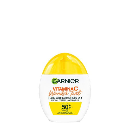 GARNIER VITAMINA C WONDER TINT fluido colorato SPF50+ #medio 40 ml