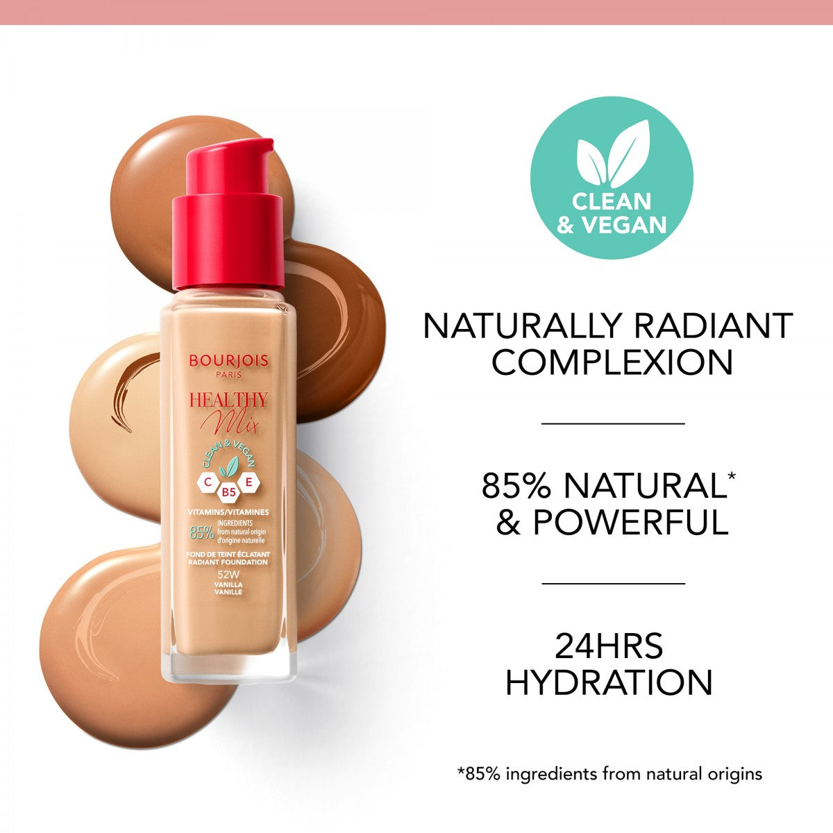 BOURJOIS HEALTHY MIX base trucco #49.5N-fair ivory 30 ml