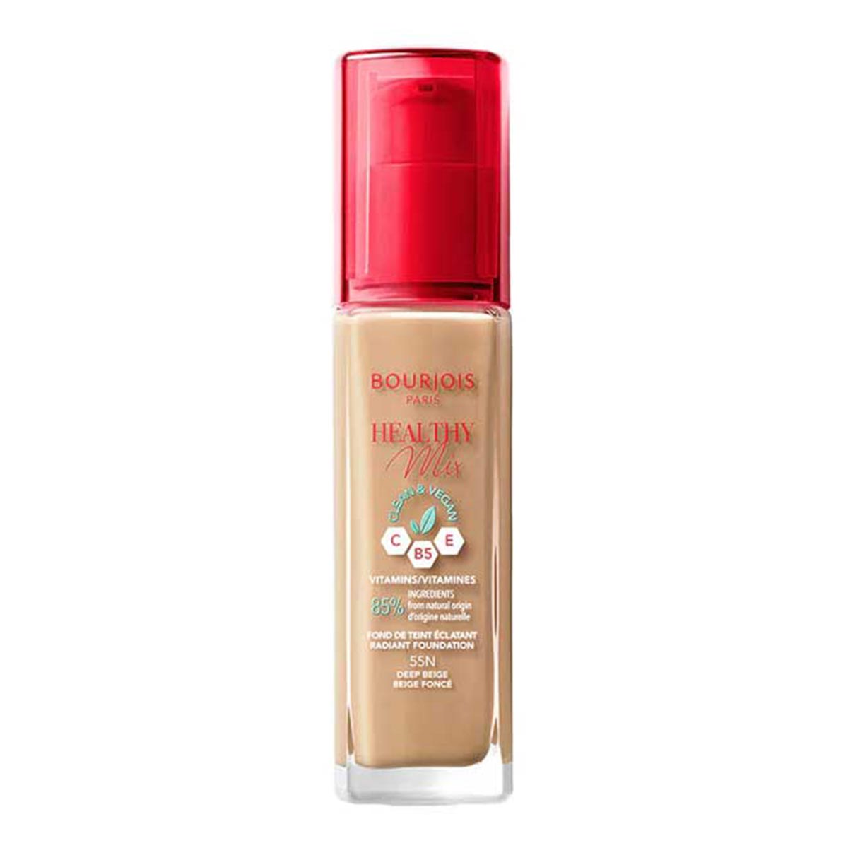BOURJOIS HEALTHY MIX radiant foundation #55-deep beige