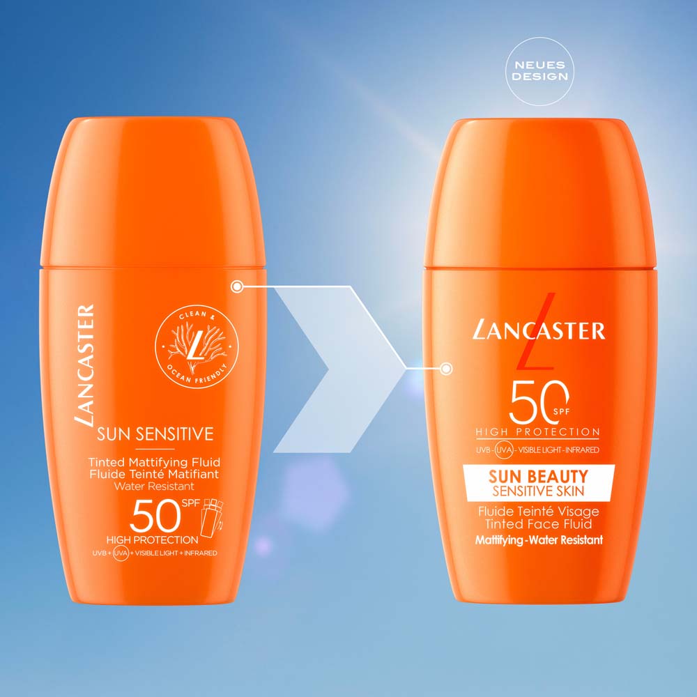 LANCASTER SUN SENSITIVE fluide teinté matifiant SPF50 30 ml