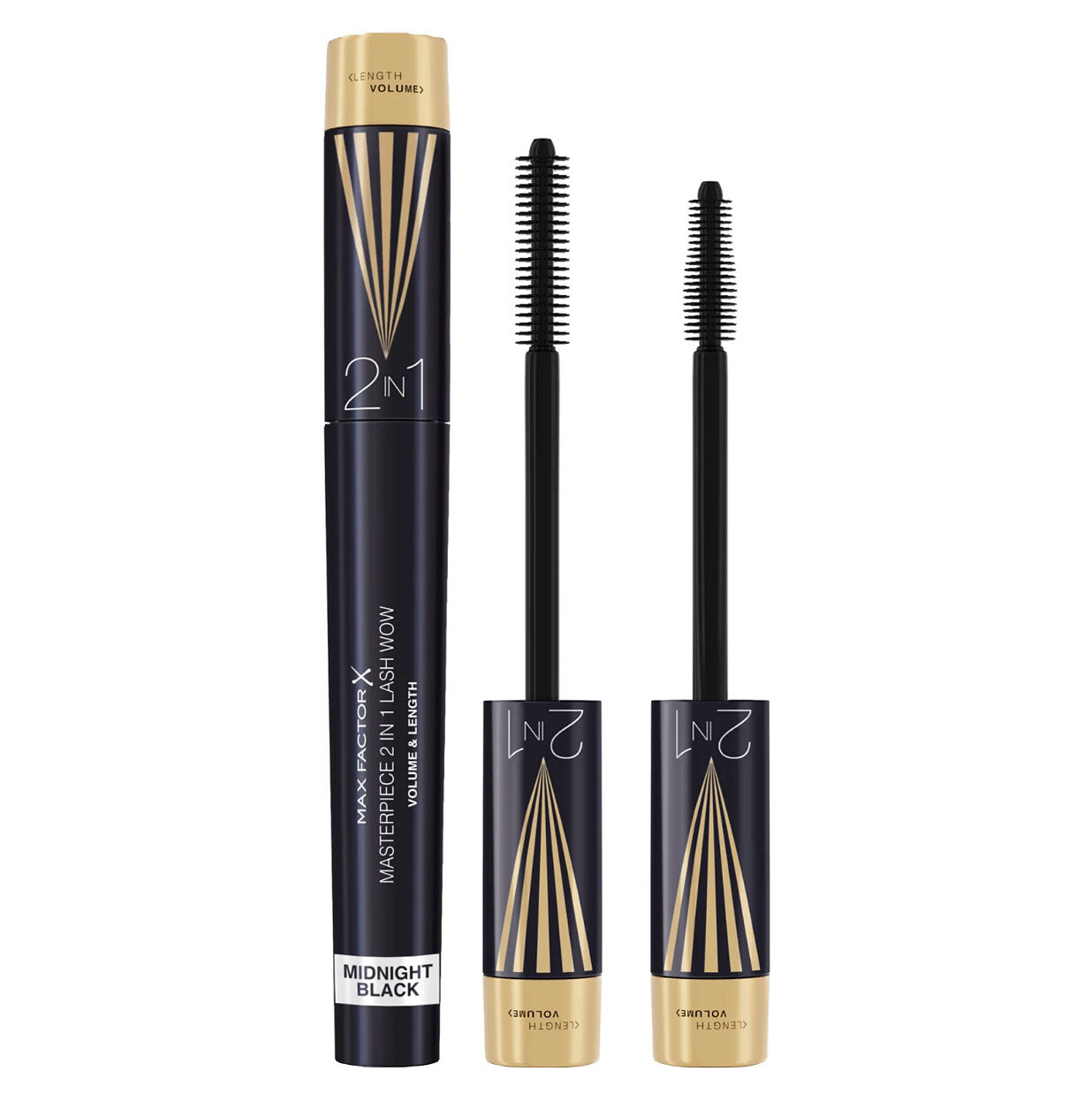 MAX FACTOR MASTERPIECE 2 IN 1 LASH WOW mascara #03-midnight black 7 ml
