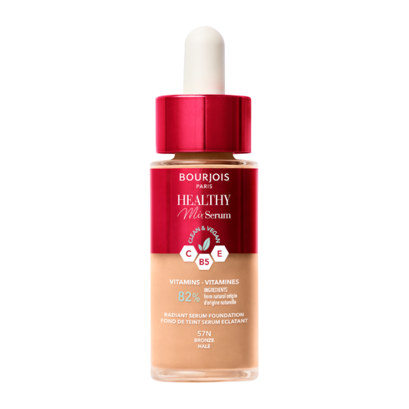 BOURJOIS HEALTHY MIX serum foundation makeup base #57N-bronze 30 ml