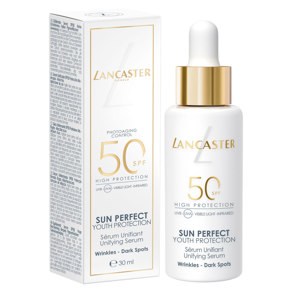 LANCASTER SUN PERFECT unifying serum SPF50 30 ml