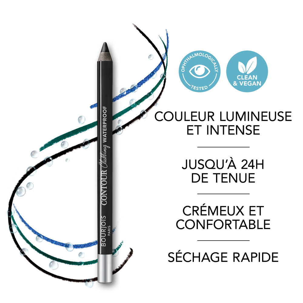 BOURJOIS CONTOUR CLUBBING eyeliner waterproof #055-Noir Ultra Pailleté 1,2 gr
