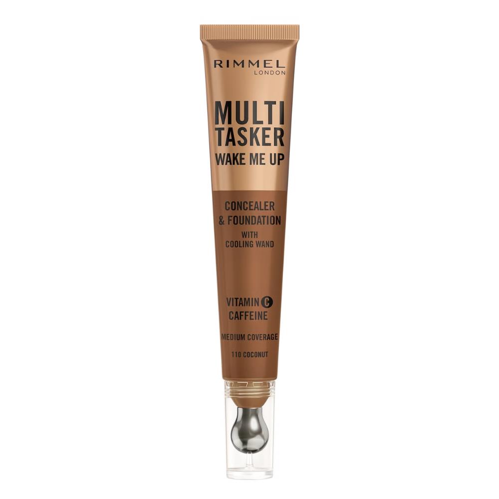 RIMMEL LONDON MULTITASKER WAKE ME UP correttore e fondotinta #Warm Coconut 20 ml
