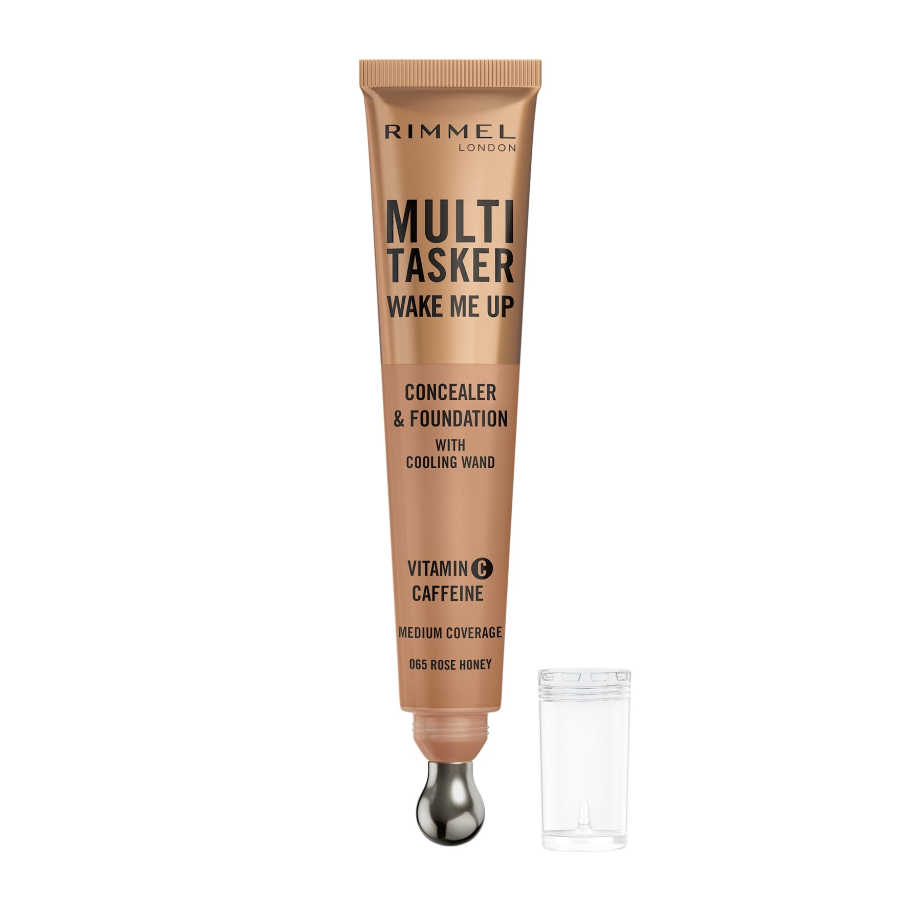RIMMEL LONDON MULTITASKER WAKE ME UP correttore e fondotinta #Rose Honey 20 ml