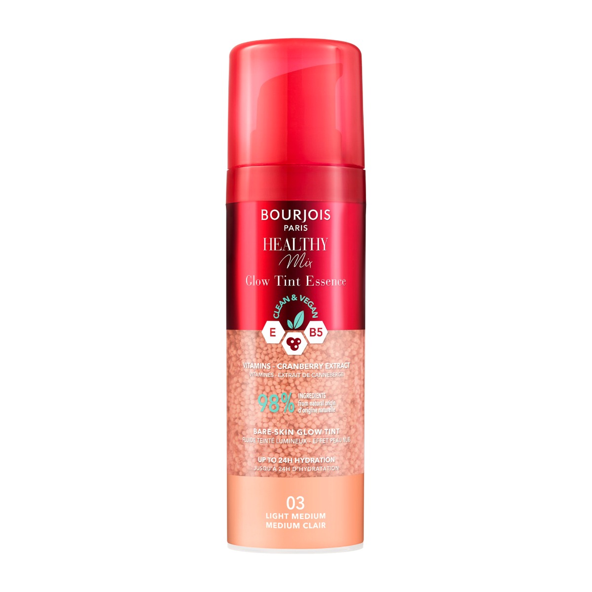 BOURJOIS HEALTHY MIX GLOW TINT ESSENCE makeup base #03-Light Medium 30 ml