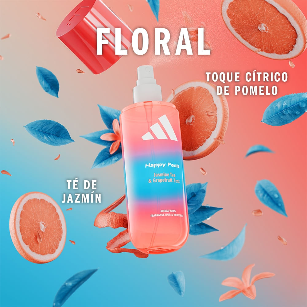 ADIDAS VIBES HAPPY FEELS fragranza brume corpo e capelli 236 ml