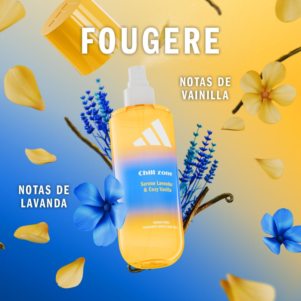 ADIDAS VIBES CHILL ZONE fragranza brume corpo e capelli 236 ml