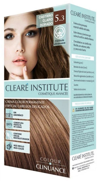 CLEARÉ INSTITUTE COLOUR CLINUANCE delicate hair #5.3-light golden brown 1 u