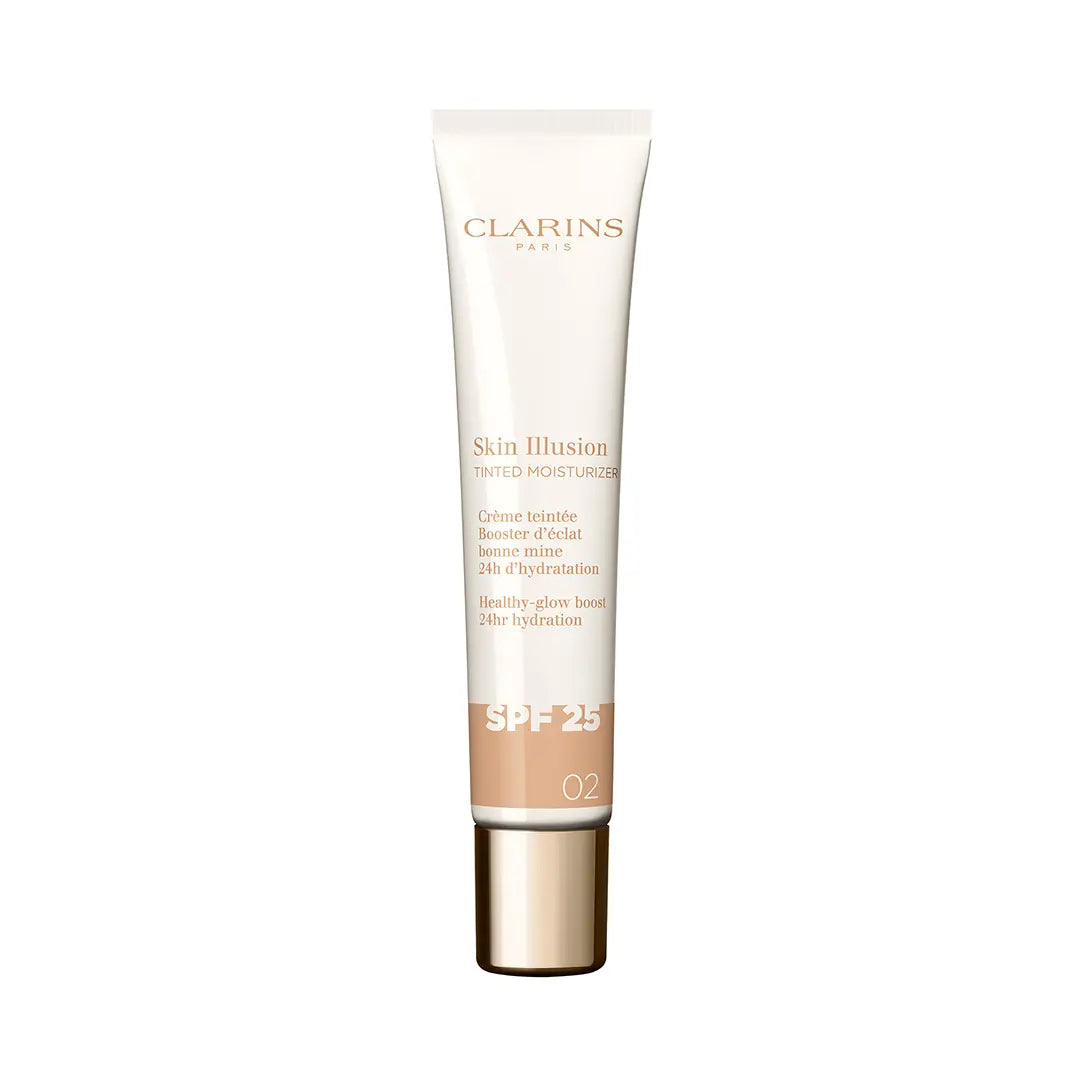 CLARINS SKIN ILLUSION TINTED MOISTURIZER trattamento antietà colorato effetto luce SPF 25 #02 40 ml