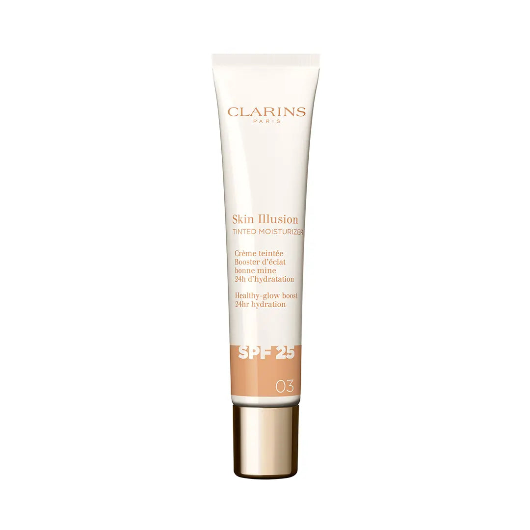 CLARINS SKIN ILLUSION TINTED MOISTURIZER anti-aging treatment with glow effect SPF 25 #03 40 ml