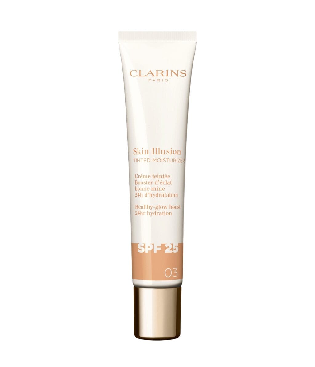 CLARINS SKIN ILLUSION TINTED MOISTURIZER anti-aging treatment with glow effect SPF 25 #03 40 ml