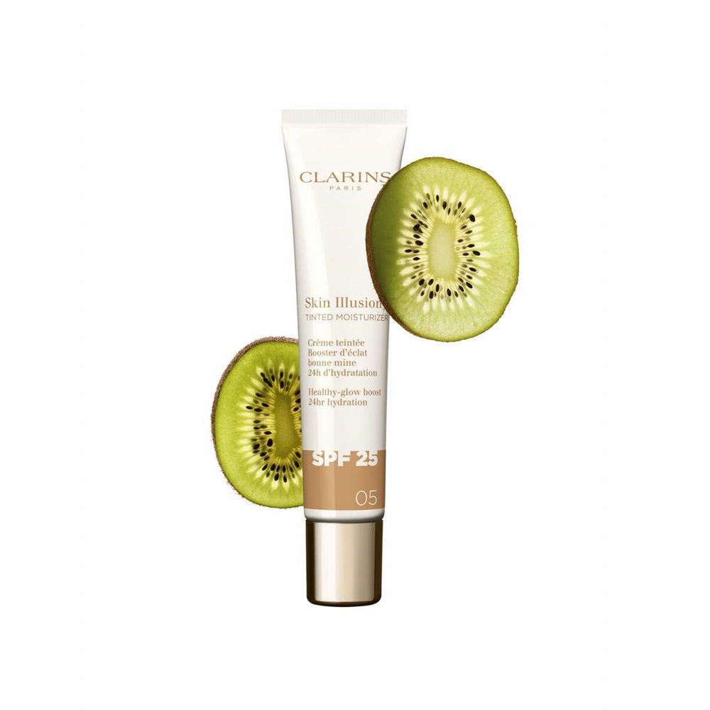 CLARINS SKIN ILLUSION TINTED MOISTURIZER anti-aging tinted glow treatment SPF 25 #05 40 ml
