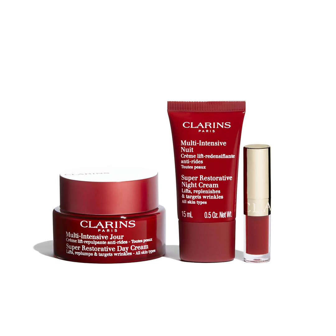 CLARINS MULTI-INTENSIVE CRÈME DE JOUR COFFRET 3 pces