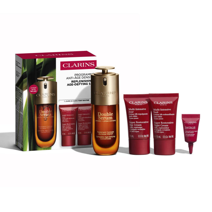 CLARINS DOUBLE SERUM SET OF 4 pcs
