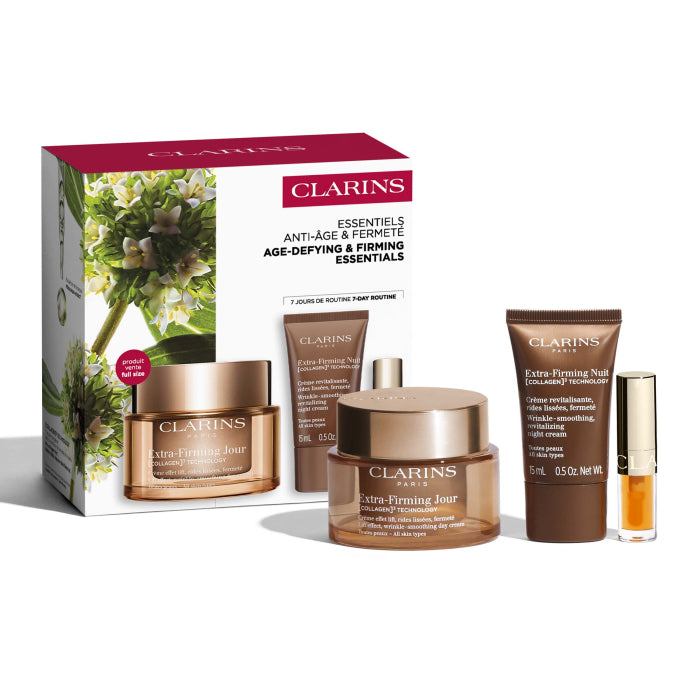 CLARINS EXTRA FIRMING CREAM FOR ALL SKIN TYPES, 3-PIECE SET
