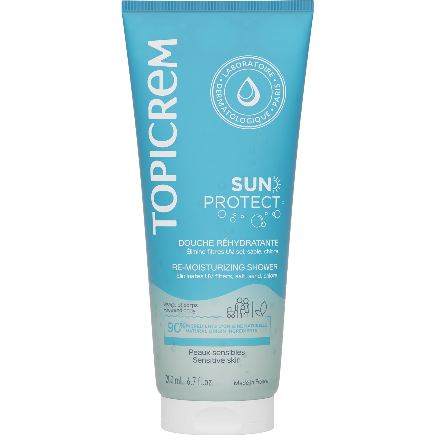 TOPICREM SUN PROTECT gel doccia 200 ml
