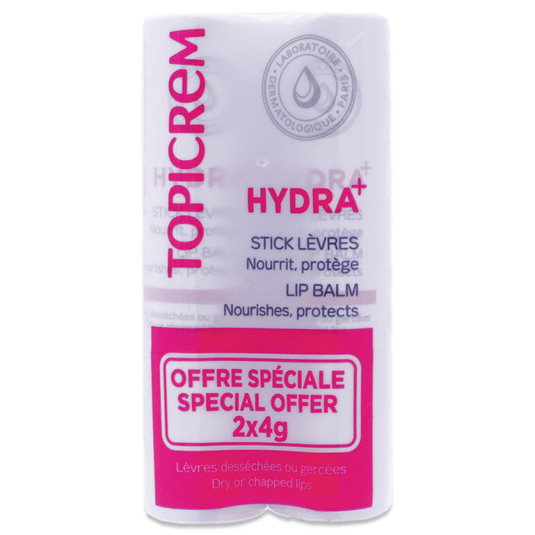 TOPICREM HYDRA+ balsamo labbra ultra-idratante confezione 2 x 4 gr