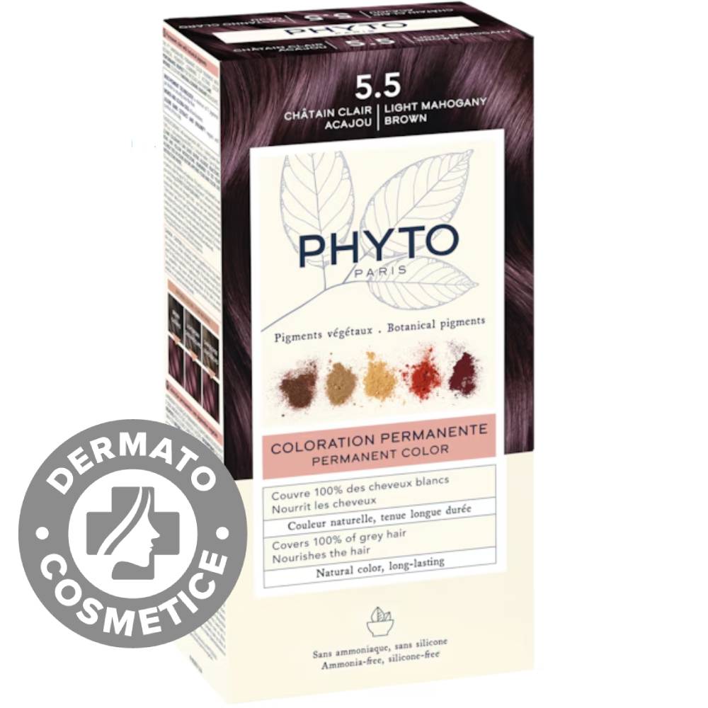 PHYTOCOLOR #5.5-Castano Mogano Chiaro 4 u