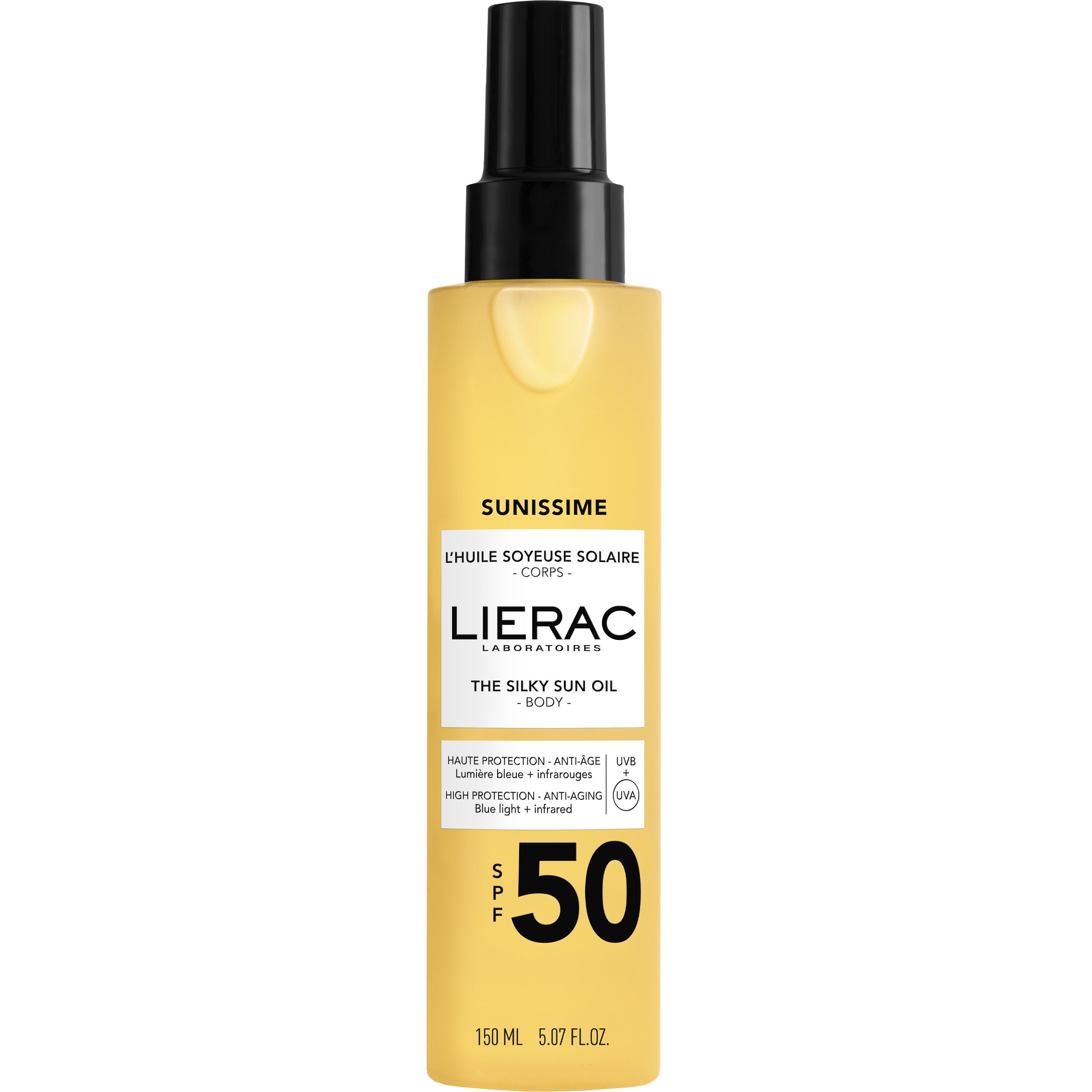LIERAC SUNISSIME olio solare setoso SPF50 150 ml