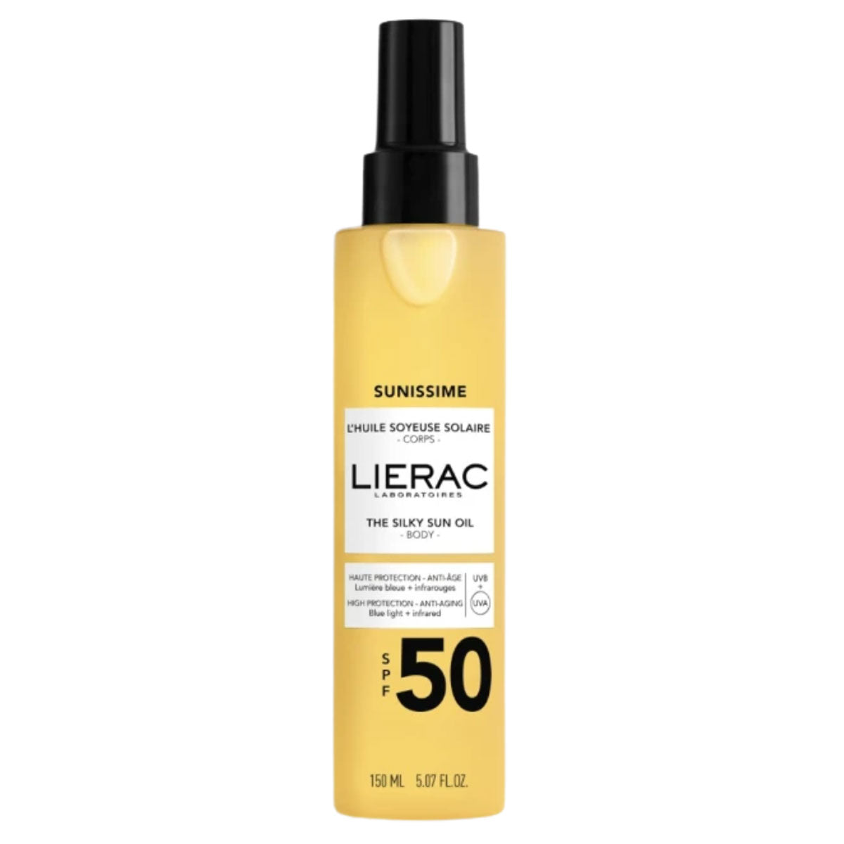 LIERAC SUNISSIME olio solare setoso SPF50 150 ml