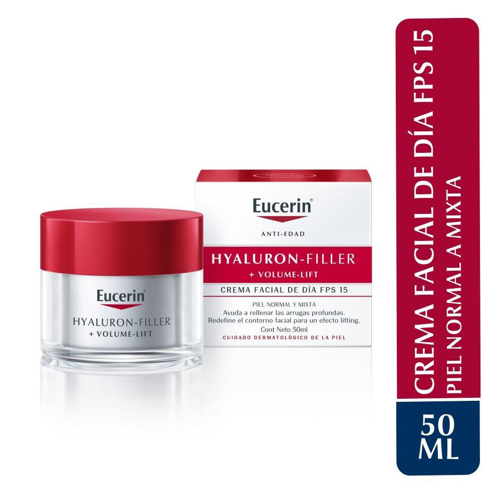 EUCERIN HYALURON FILLER + ELASTICITY Soin de Jour SPF 15 Peaux Normales à Mixtes 50 ml