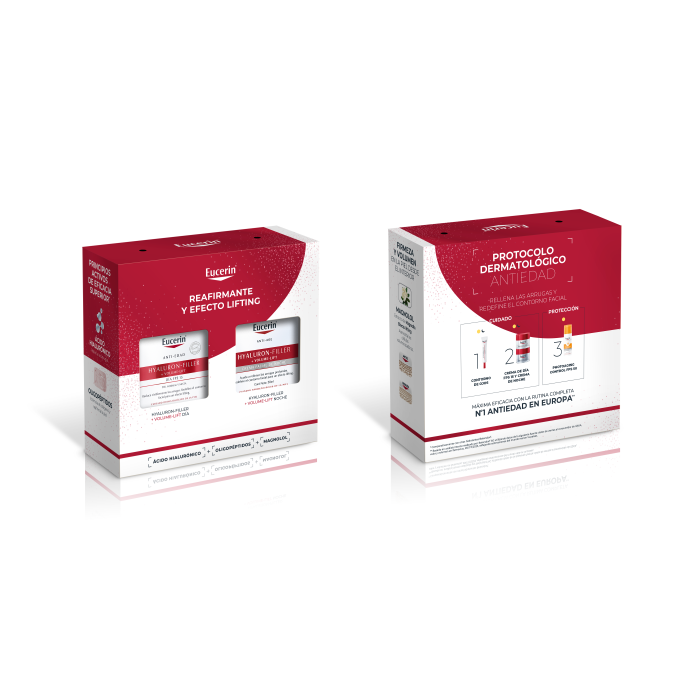 EUCERIN HYALURON FILLER + VOLUME-LIFT CRÈME DE JOUR POUR PEAUX NORMALES À MIXTES, LOT DE 2